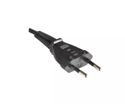 Netzkabel Eurostecker Typ C auf C7, 0,75mm², Eurostecker/IEC 60320-C7, VDE, schwarz, DINIC Box, Länge 5,00m